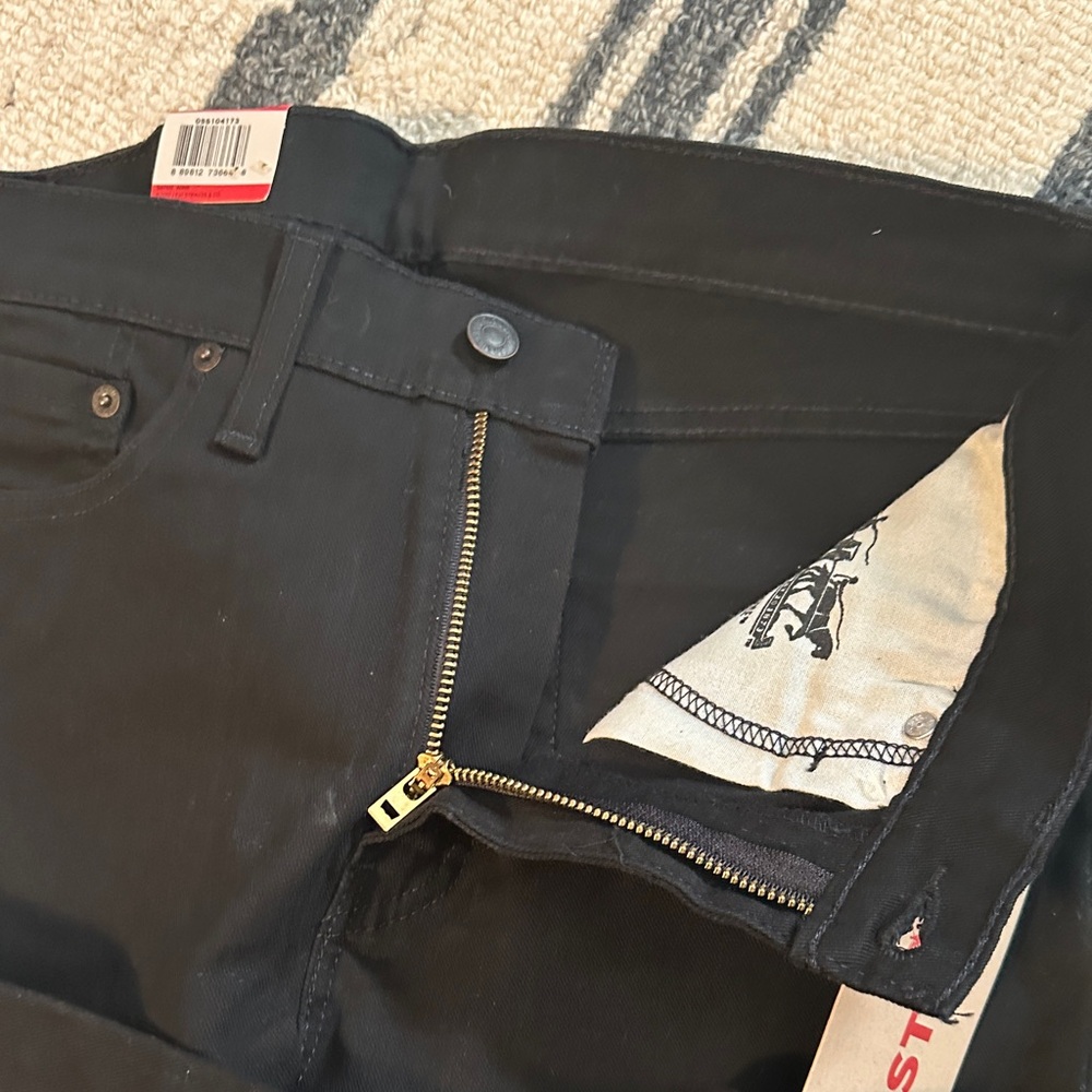 Levi's Men's Skinny Black Jeans - Picture 7 of 8